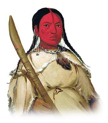 Picture of an Assiniboine Sioux Woman