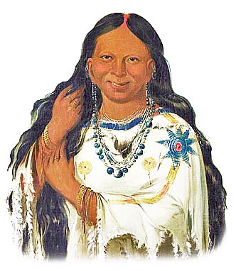 Picture of a Chippewa Plains Woman
