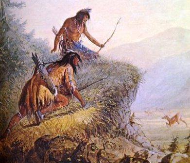 Iroquois Indians deer hunting