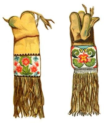 Native Indian beadwork tobacco pouches
