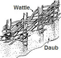 Wattle and Daub construction technique