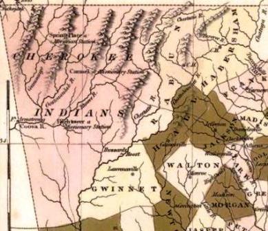 Cherokee Land 1822
