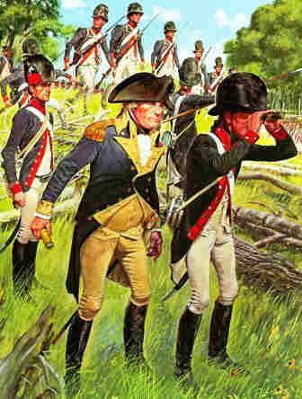 Battle of Fallen Timbers - General Wayne with the 1794 American Legion