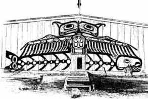 Picture of a Haida Plankhouse