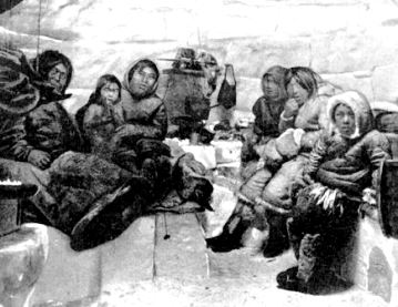 Inside an Inuit Igloo