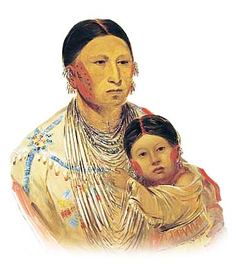 Iowa Woman and Child