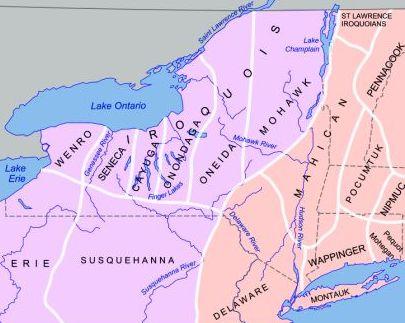 Map of Iroquois territory