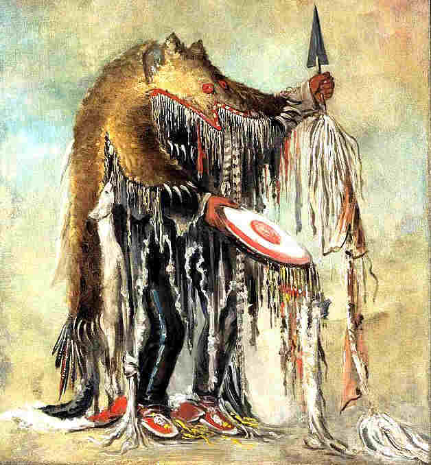 Enlarged picture of a Skinwalker Medicine Man