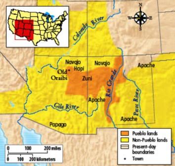 Southwest Indians Map